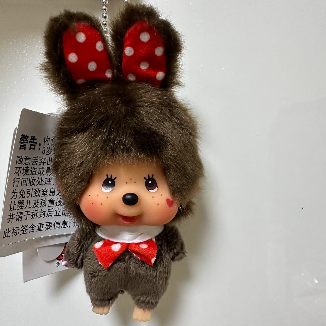 몬치치 땡땡이 대두 키링 상품이미지1
