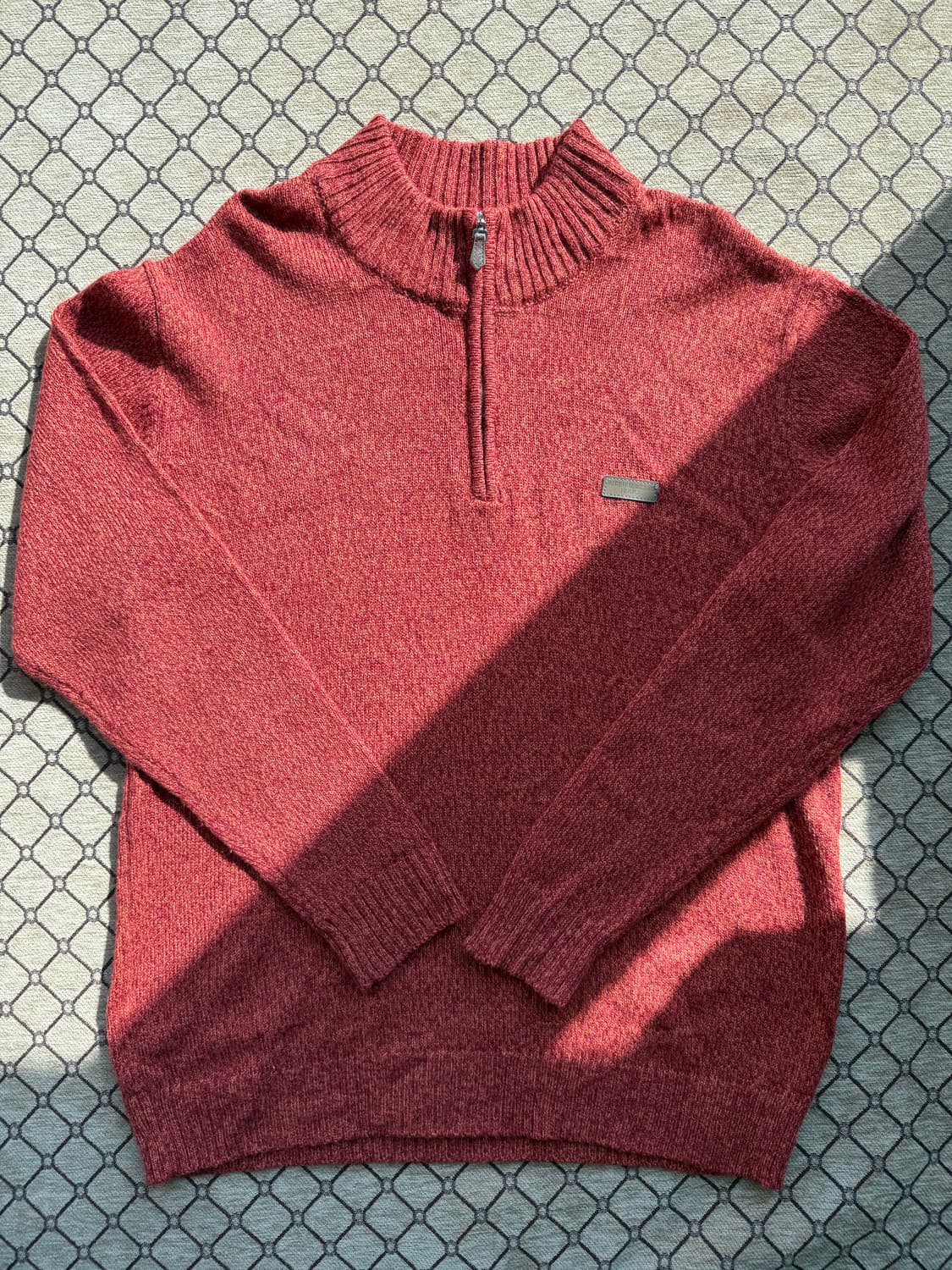 오렌지 집업 니트 상품이미지2