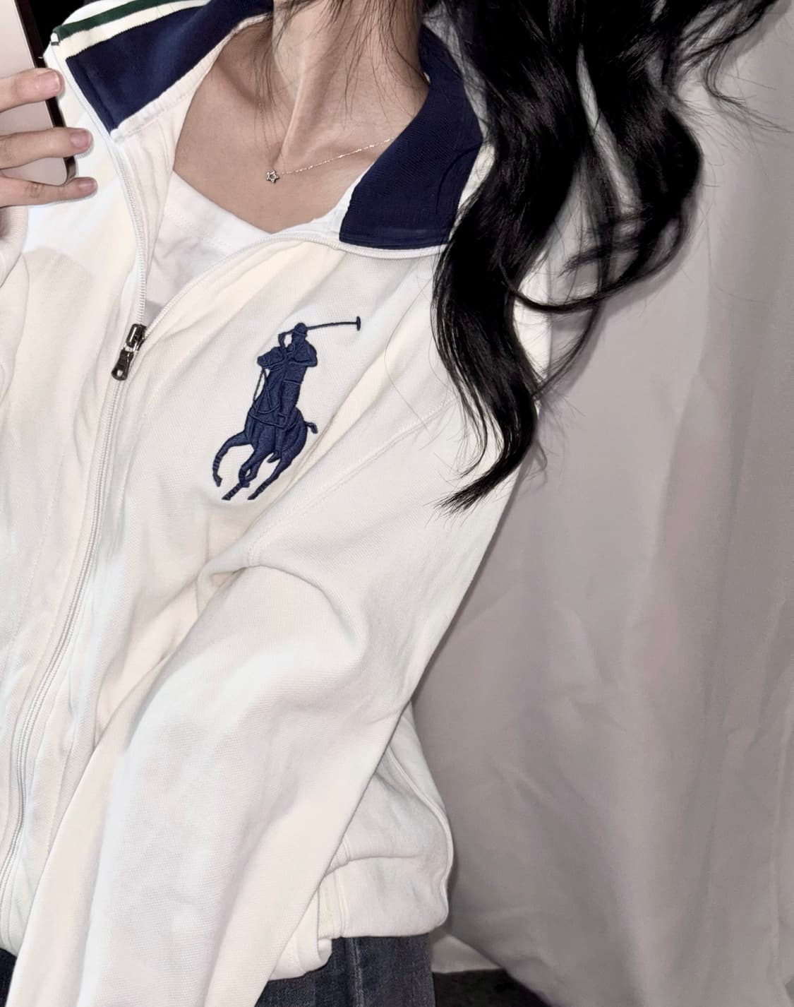 🐰폴로 랄프로렌 빅포니 데일리 꾸안꾸 유일 매물 코튼 집업🪽🖤 상품이미지2