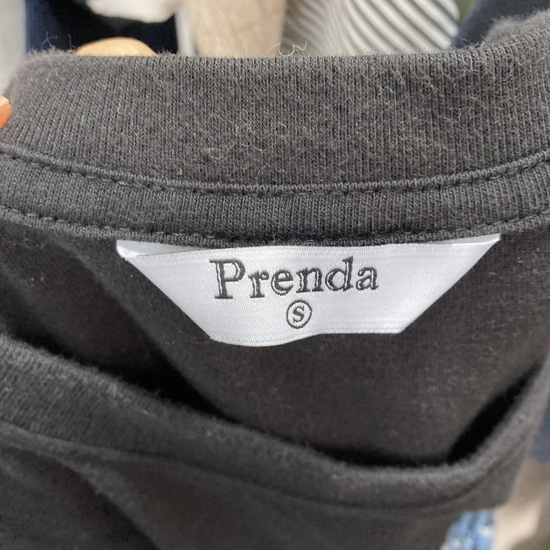 Prenda 프렌다 여성반팔티셔츠 블랙 S  상품이미지4