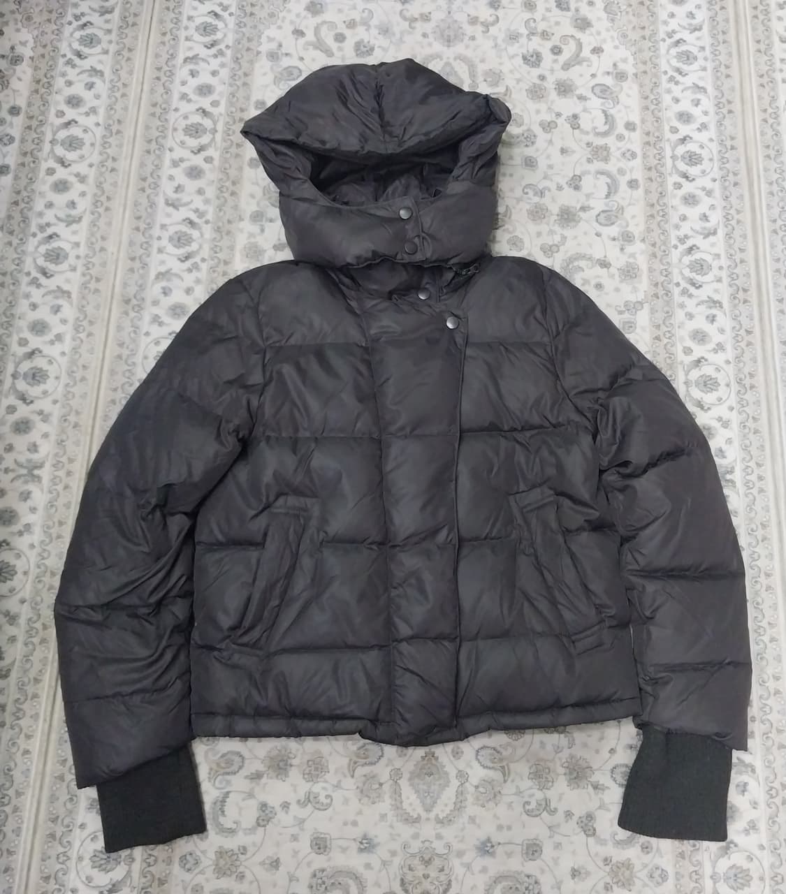 코데즈 컴바인 다크브라운 숏 패딩 (후드분리됨) 상품이미지1