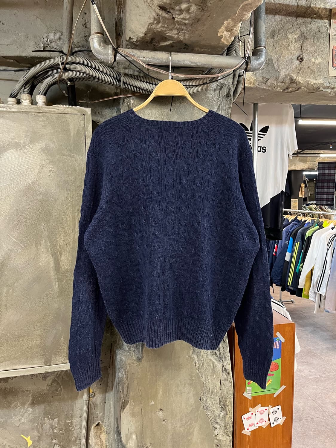 폴로 랄프로렌 꽈배기 니트 네이비 XL #csz2690 상품이미지2