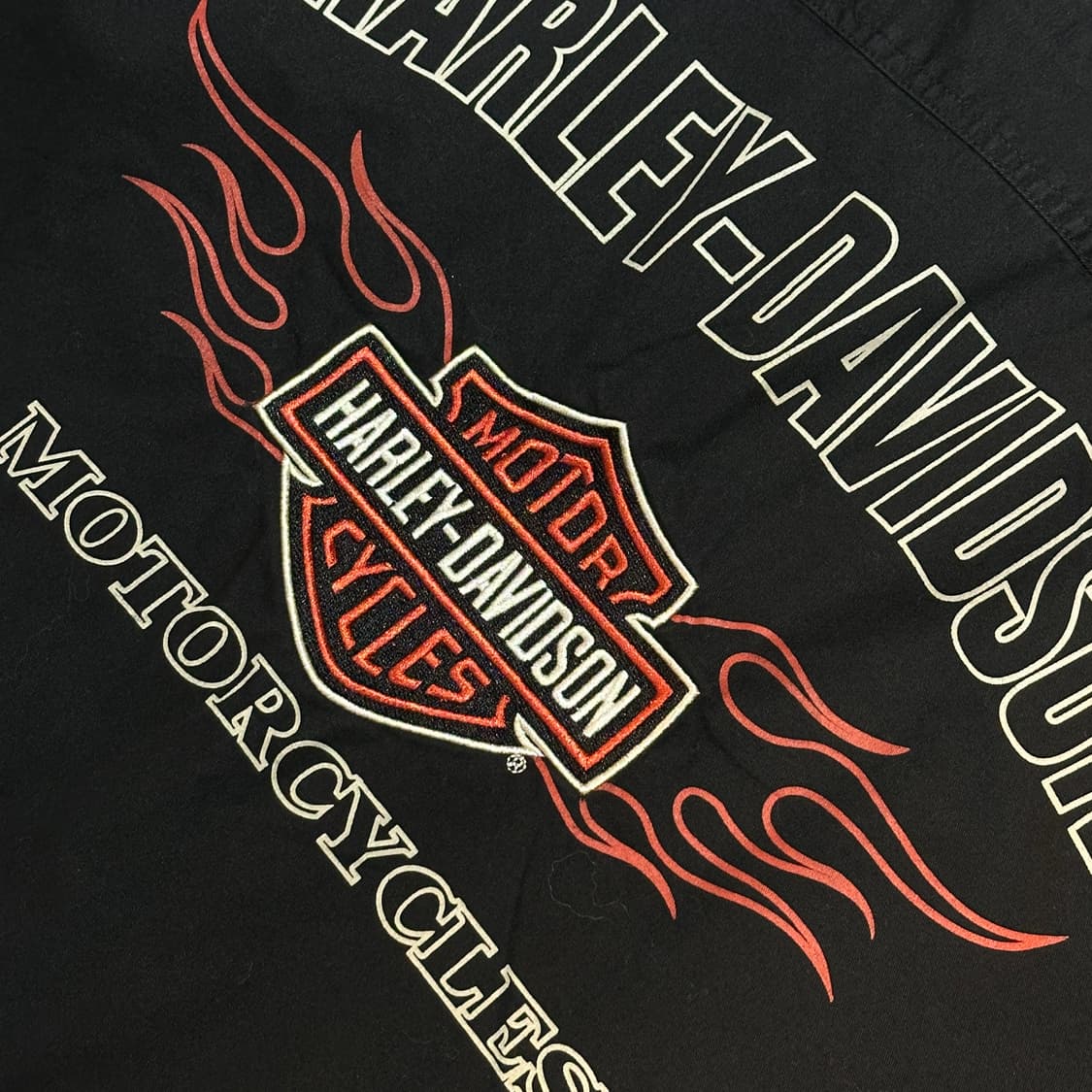 [HARLEY-DAVIDSON] 빅 로고 백 포인트 블랙 셔츠 상품이미지2