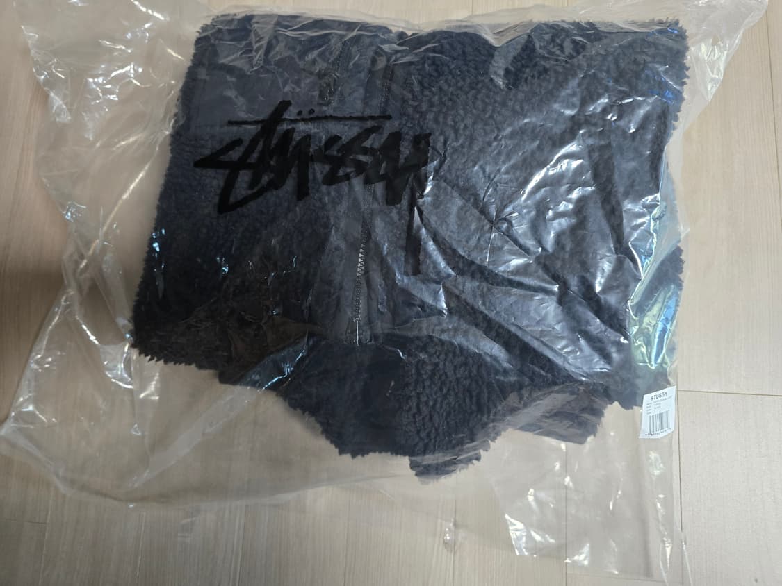 스투시 쉐르파 리버시블 자켓 블랙 L 상품이미지4