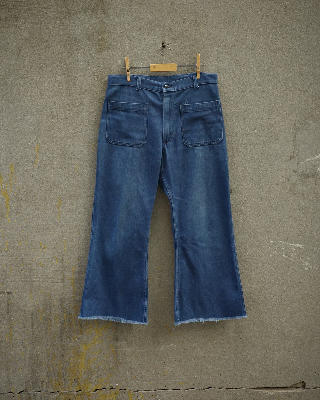 90‘s USN Seafarer 덩가리 벨보텀 팬츠 상품이미지1