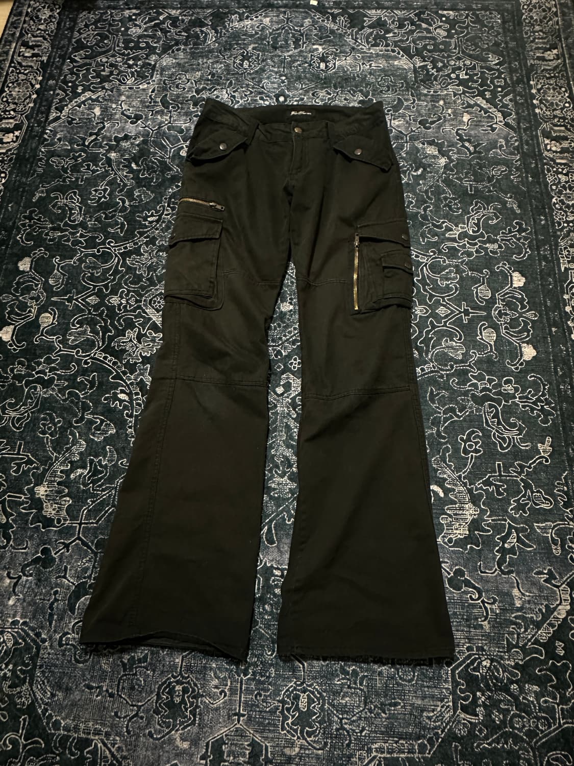 Vkei 00s bootcut black cargo pants 상품이미지1