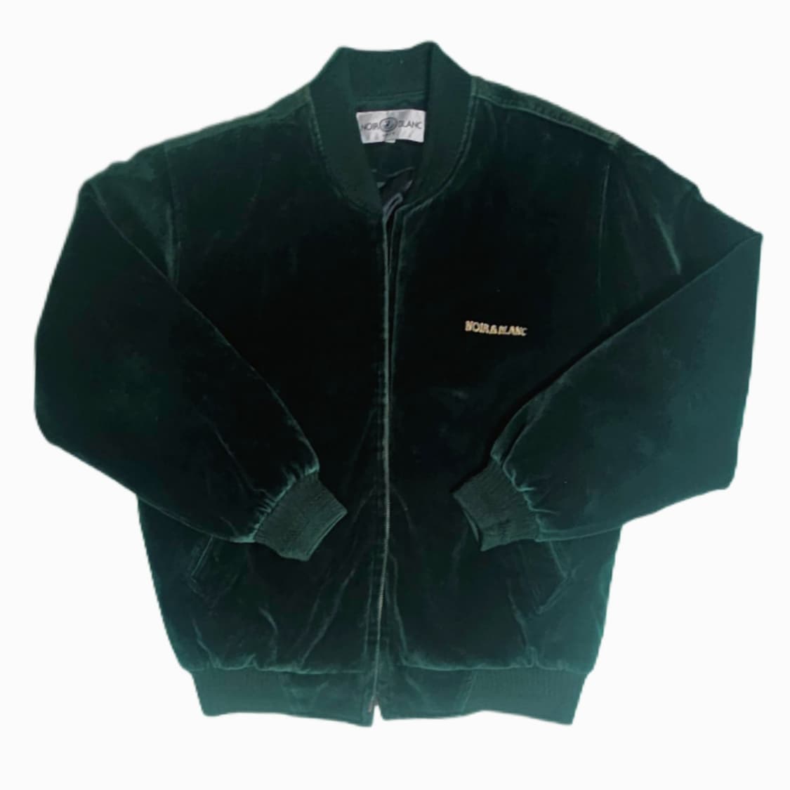 장국영st 누아블랑 90s 벨벳 블루종 봄버자켓 집업 오버핏 아우터 상품이미지1