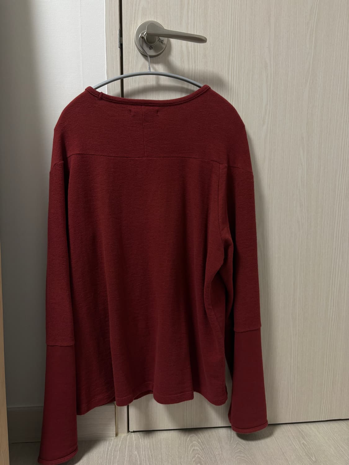 해칭룸 Incision Tee 다크 레드 M 상품이미지5