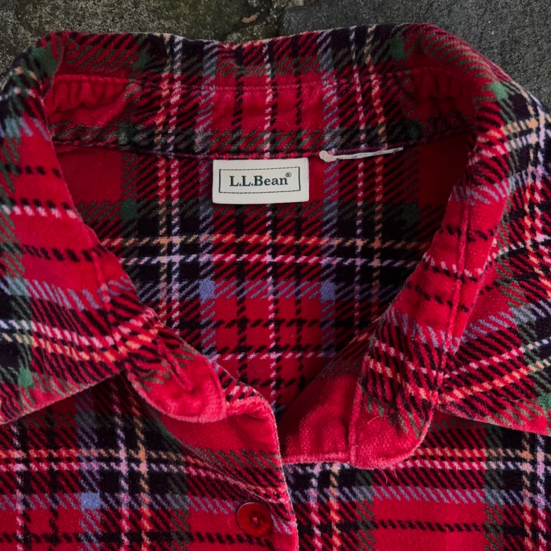 엘엘빈 L.L.Bean 레드 타탄 플란넬 셔츠 상품이미지9