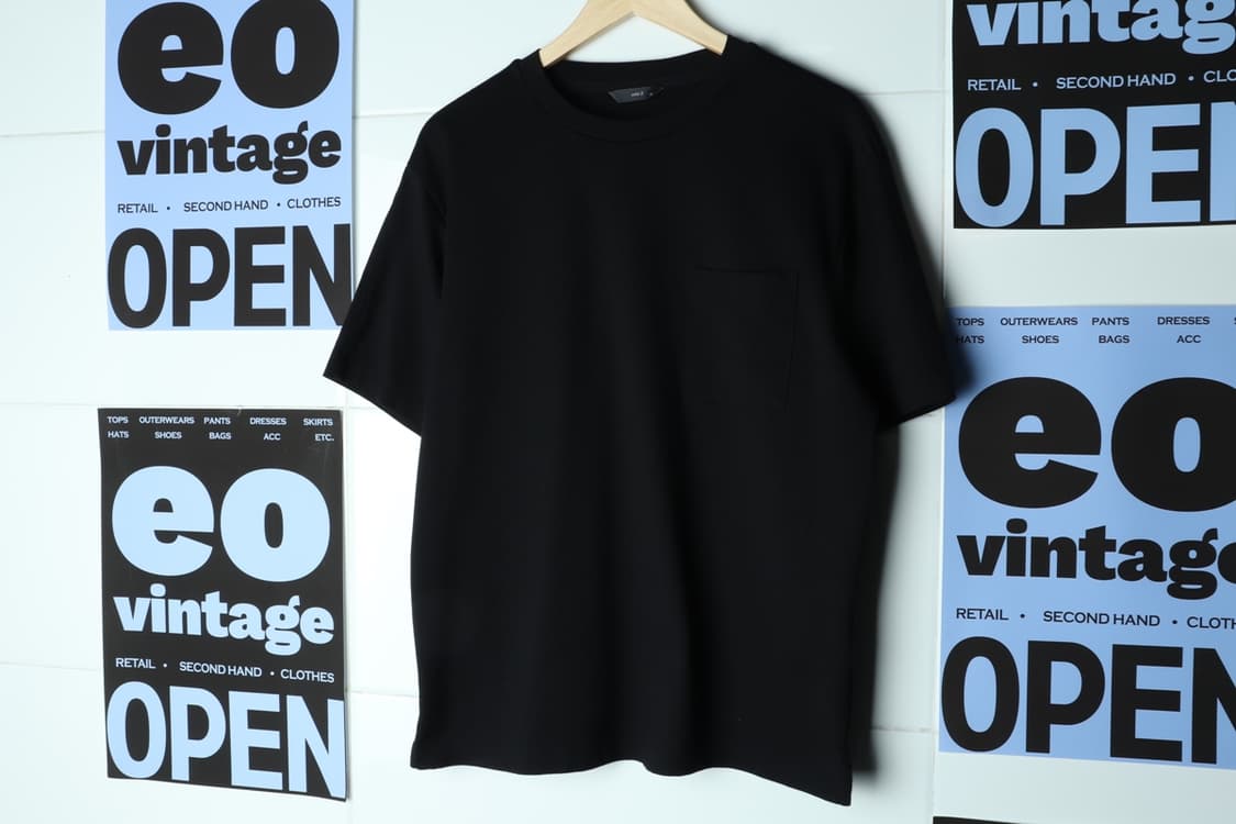 (L-XL) 앤드지 반팔 티셔츠 기능성 폴리 블랙 보들보들-H31870 상품이미지2