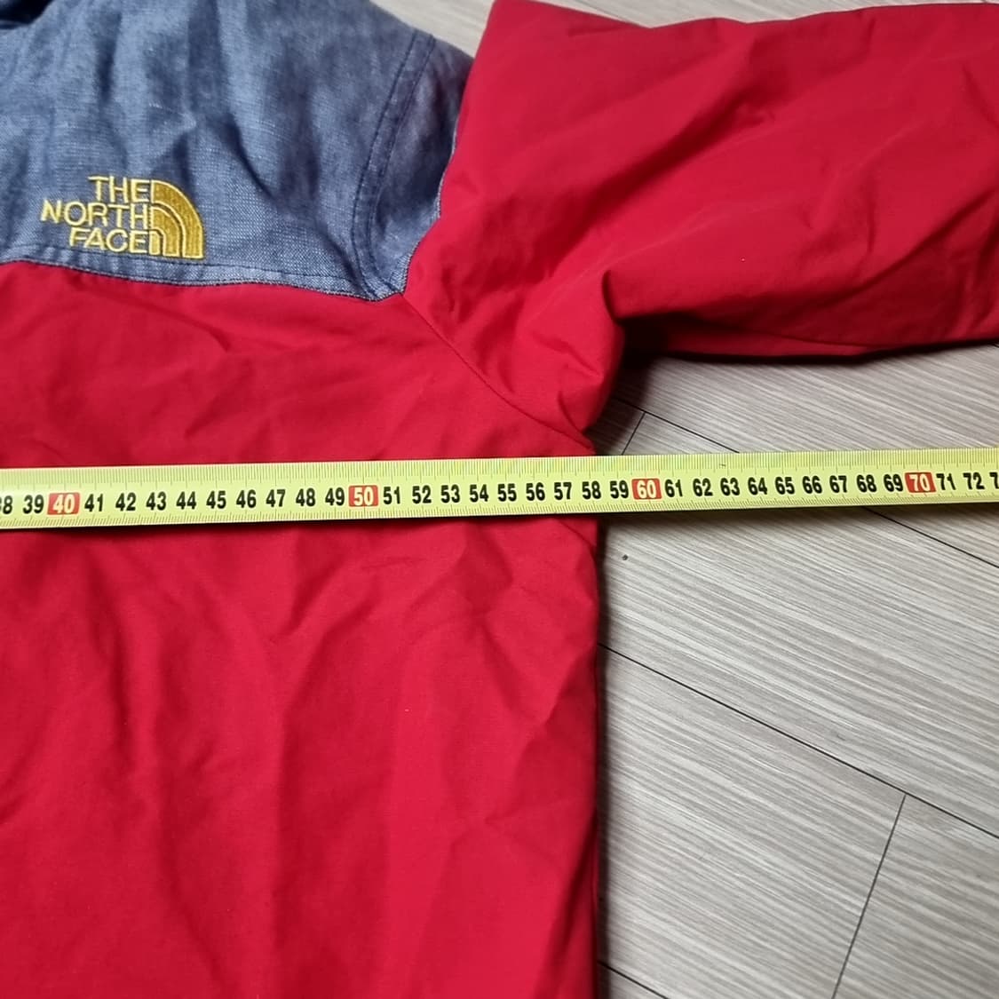 90s 빈티지 노스페이스 등산자켓 회색/레드(100) 상품이미지7