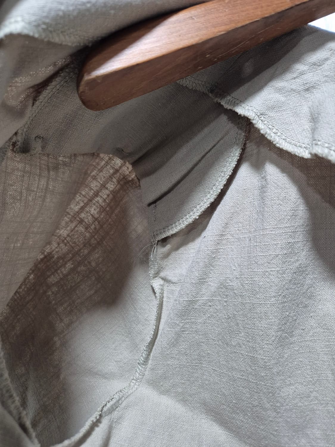 빈티지 베이지 크롭 반팔 자켓 상품이미지6