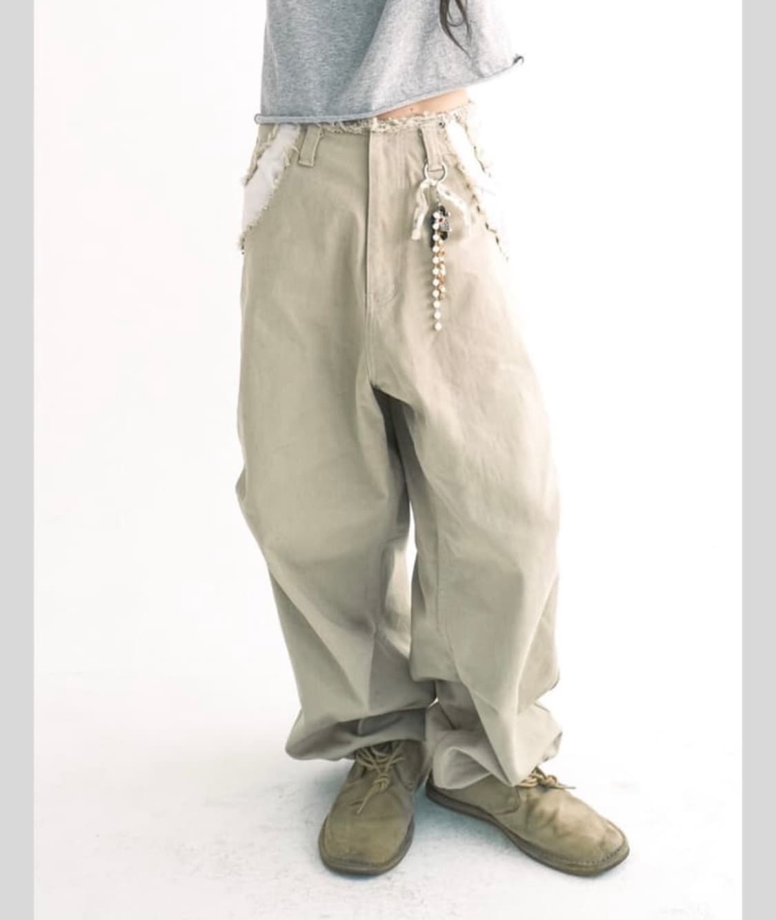 샵페어리 cut-off cotton maxi pants 상품이미지1