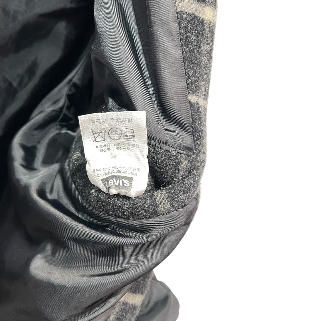 00s 리바이스 레드탭 울 체크 코트 상품이미지7