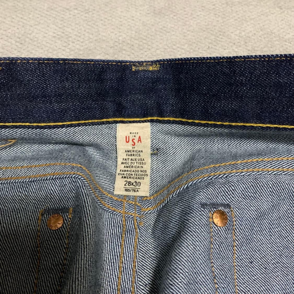 더블알엘 셀비지 데님 리지드 슬림핏 상품이미지4