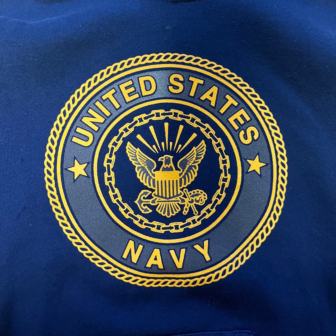[L] 00s USA 빈티지 Navy 후드티 상품이미지3