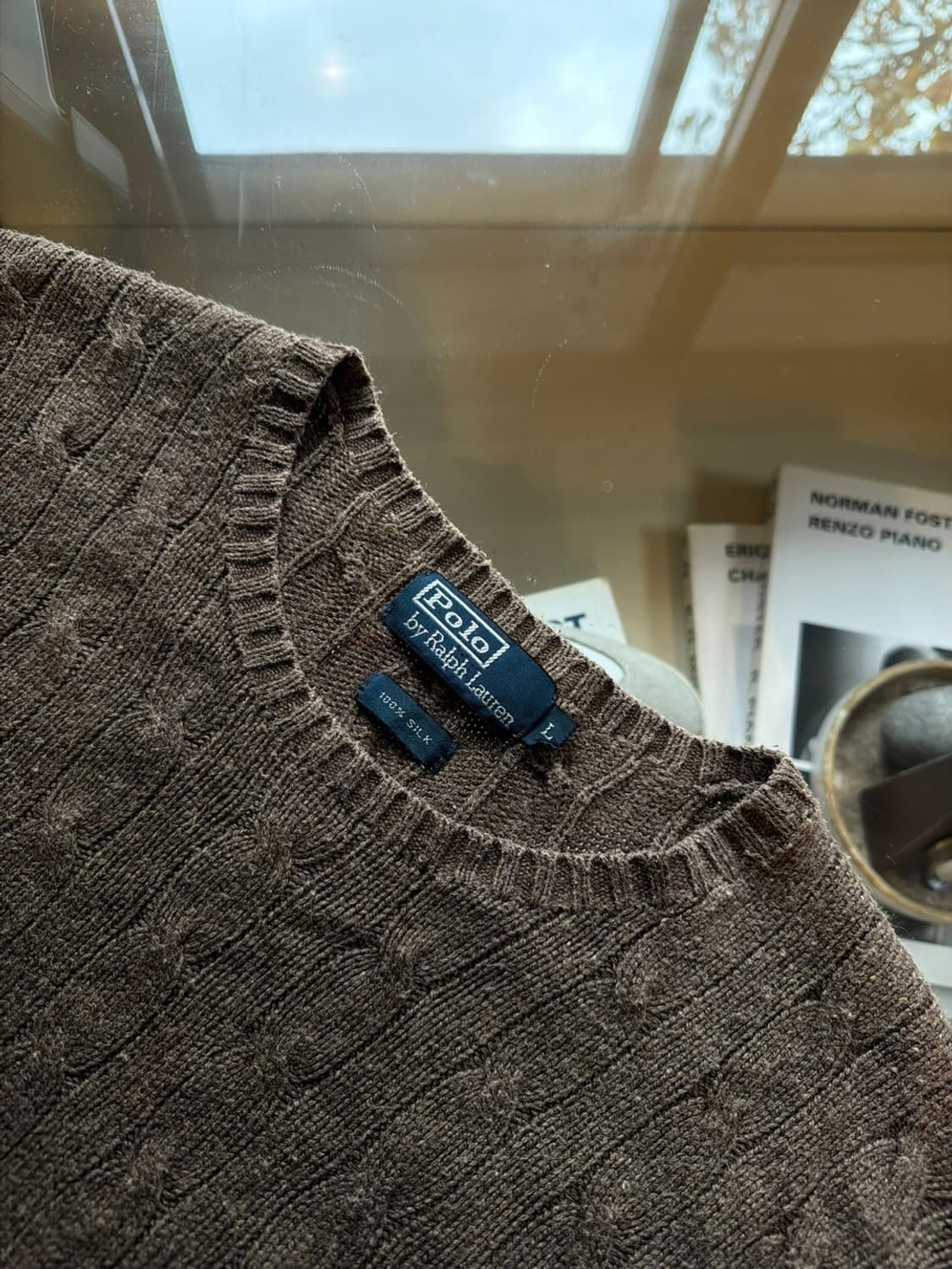 폴로 랄프로렌 100% 실크 케이블 니트 100~103 상품이미지9