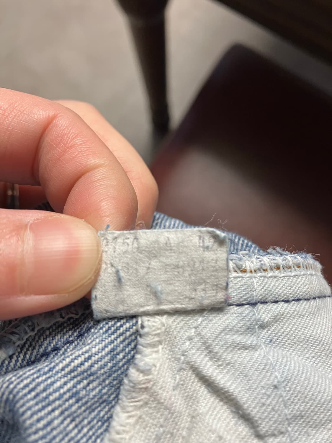 80s 리바이스 517 오렌지탭 부츠컷 데님팬츠 상품이미지4