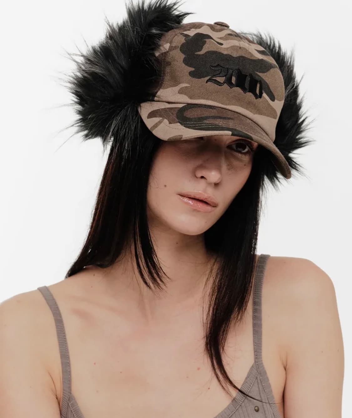2000아카이브스 퍼볼캡 FUR EARFLAP CAP 상품이미지1