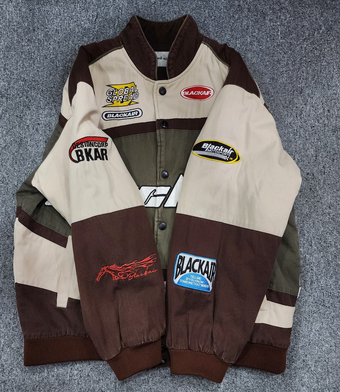 빈티지 모터사이클 레이싱 자켓 XL 상품이미지4