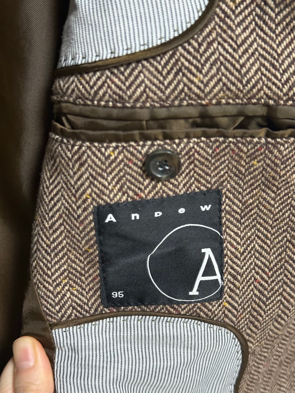 앤드류 브라운 헤링본 자켓 95 상품이미지3