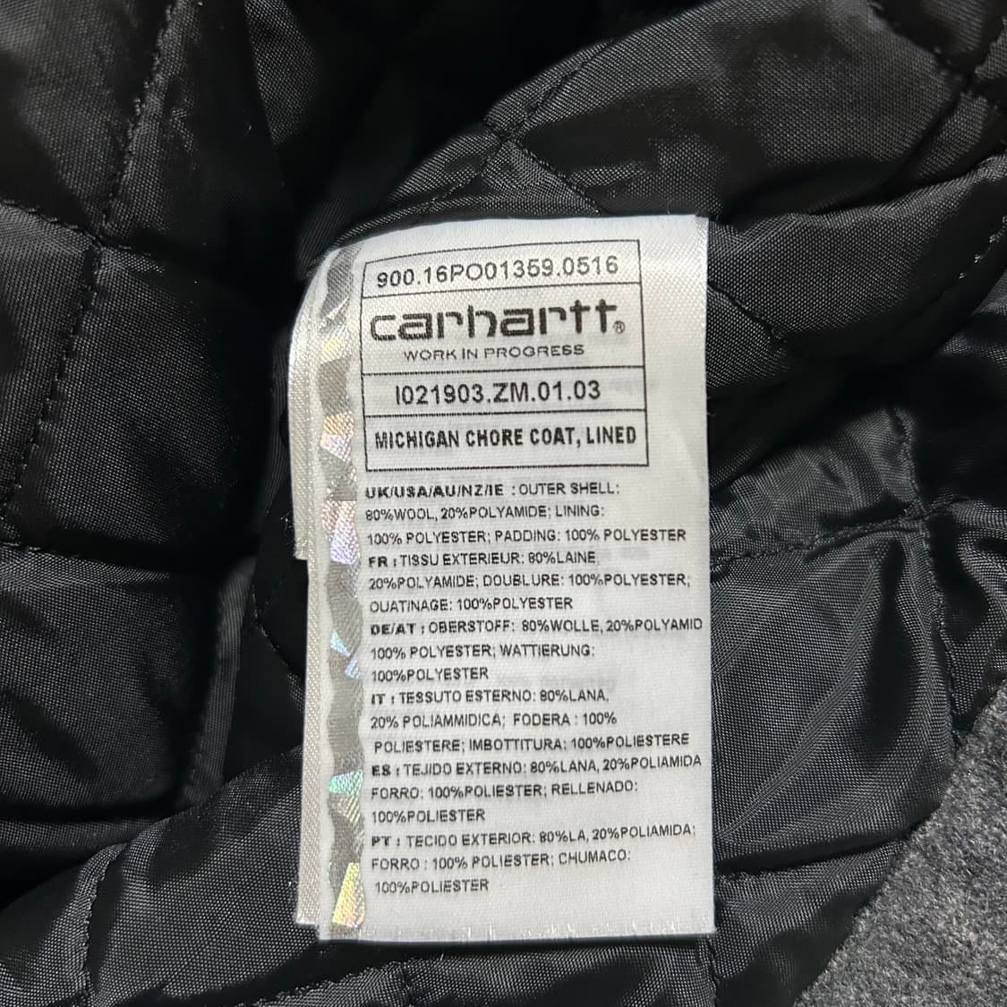 칼하트 미시건 울 초어코트(XS) 상품이미지4