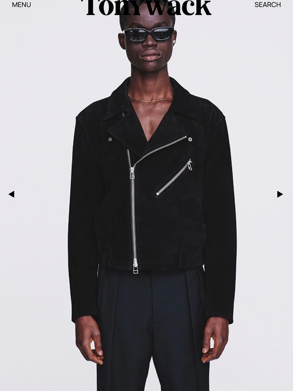 [TONYWACK] 스웨이드 바이커 자켓 블랙 (M) 상품이미지6