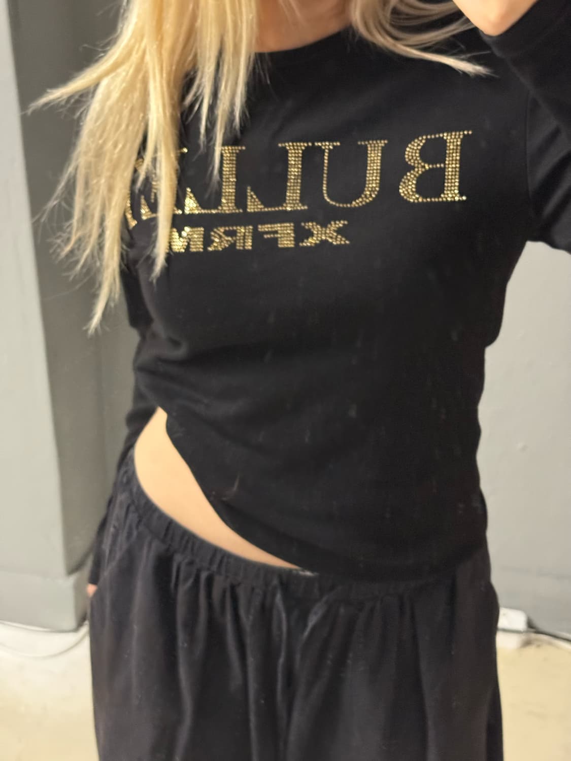 Xfrm lettering cubic long sleeve 상품이미지3