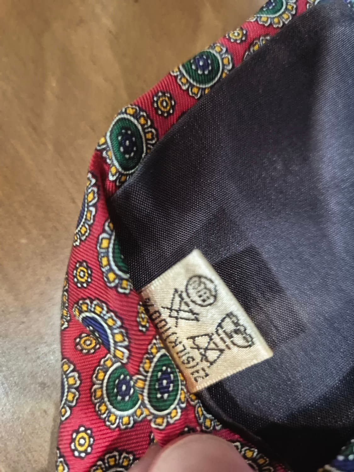 메달리온 플라워 실크 타이 상품이미지4