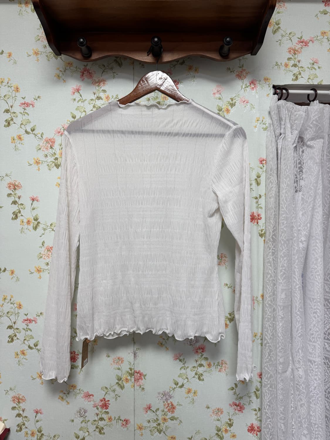 셔링 반목폴라 티셔츠 상품이미지2