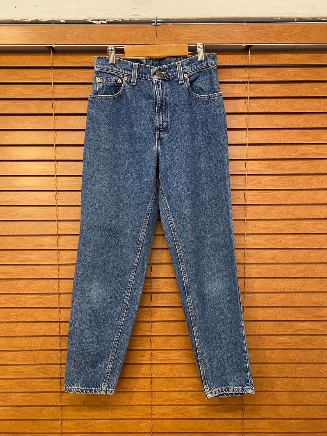 90s USA 리바이스 550 테이퍼드진 진청바지 상품이미지5