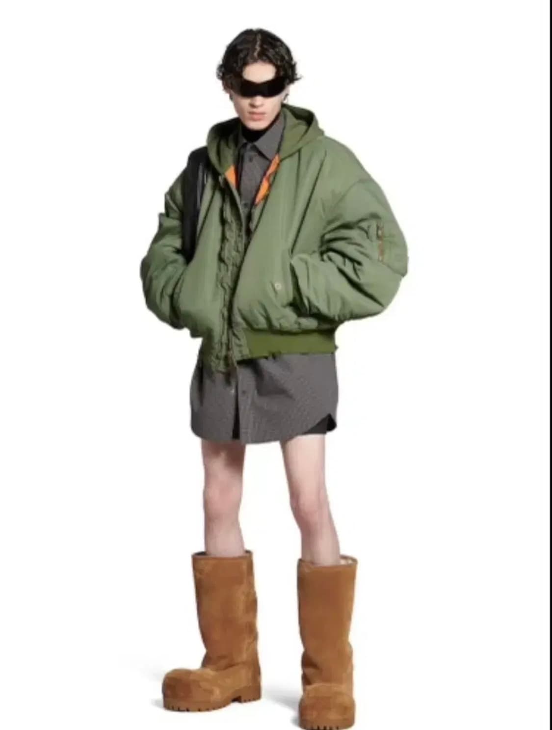 발렌시아가 봄버 자켓 카키 [S] 상품이미지1