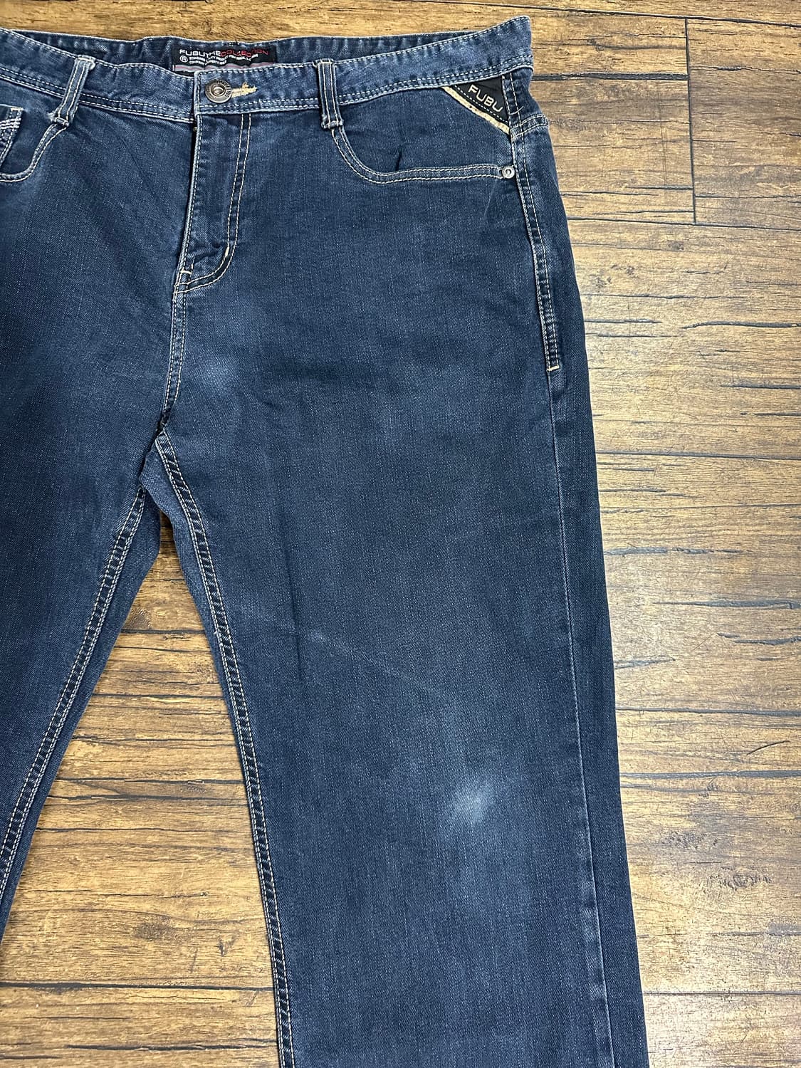 푸부 FUBU 컬렉션 Y2K 힙합 데님 팬츠 진청 36사이즈 상품이미지6