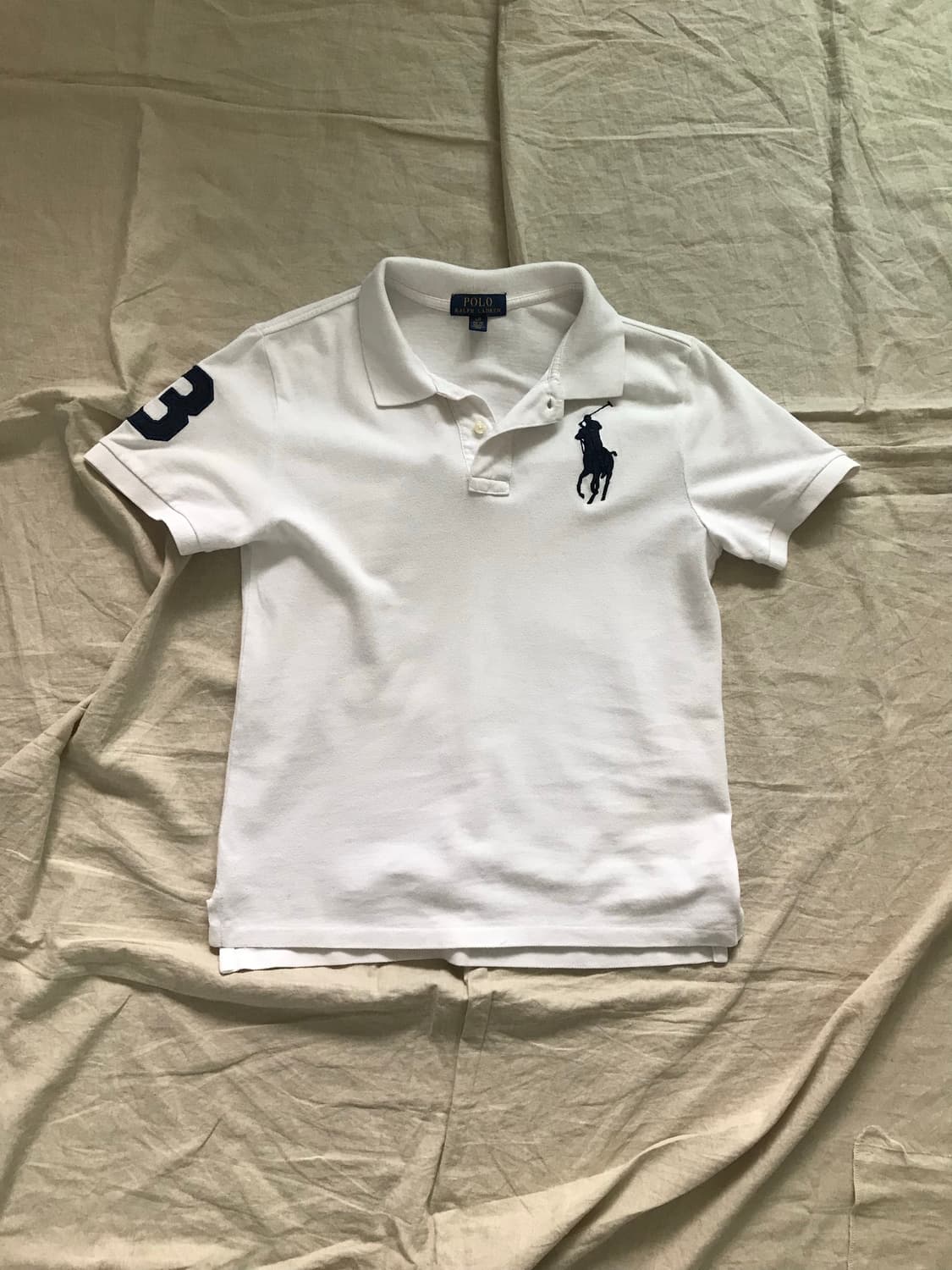 폴로 랄프로렌 빅포니 로고 화이트 카라티 상품이미지5