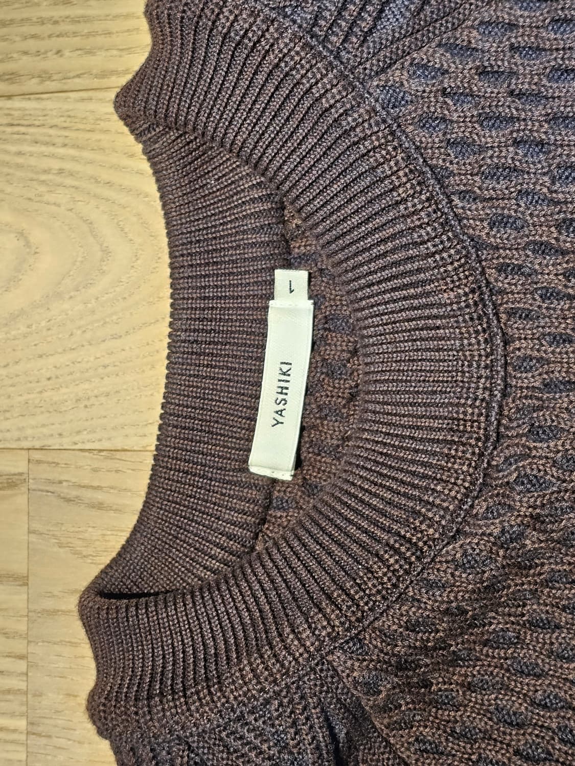 야시키 니트 1 size Brown 상품이미지5