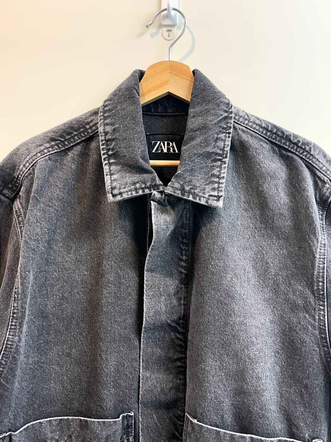 자라 크롭핏 데님 자켓 24FW (XL, 새상품) 상품이미지4