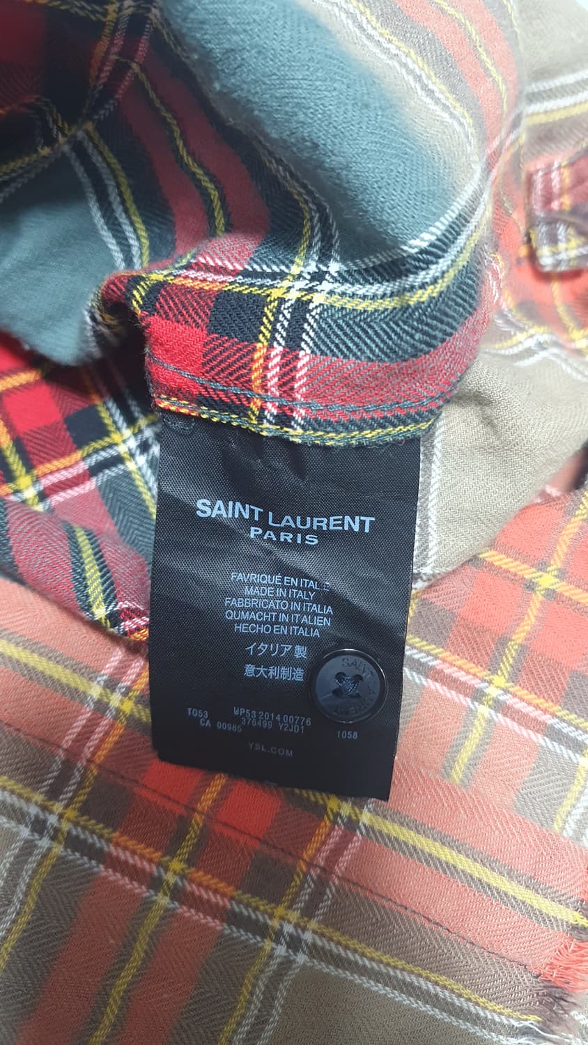 생로랑 체크셔츠 상품이미지4