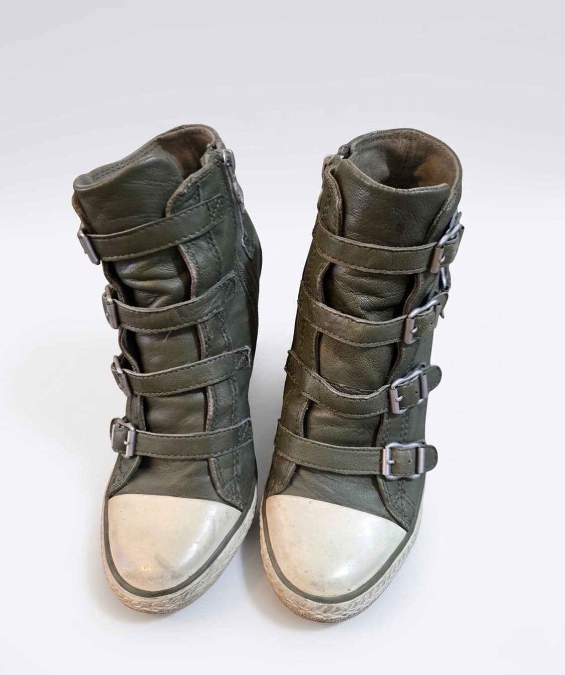 아쉬 웨지힐 스니커즈 올리브 그린 상품이미지2