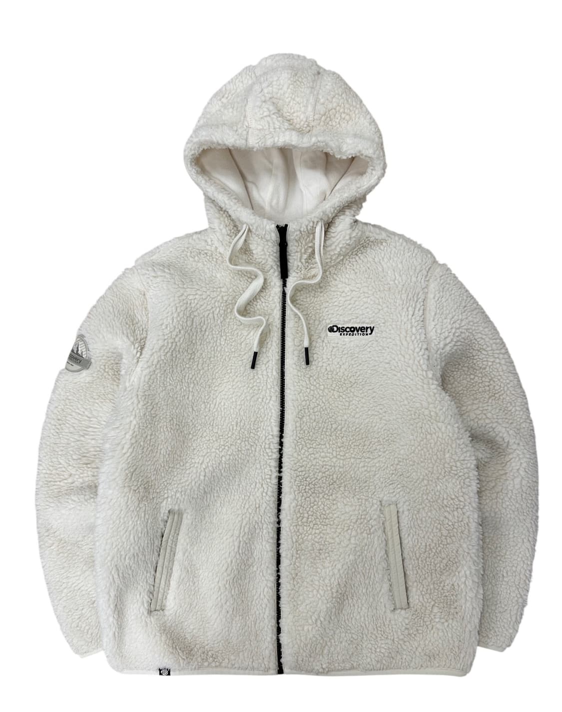 디스커버리 플리스 후리스 후드집업 아이보리 (L) 상품이미지1