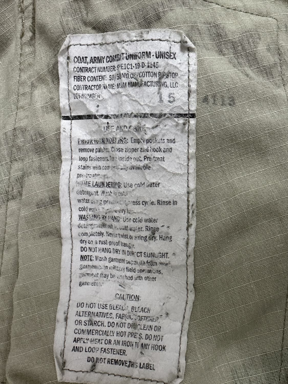 미군 OCP 멀티캠 전투복 상의 (S/R) (M)  상품이미지9