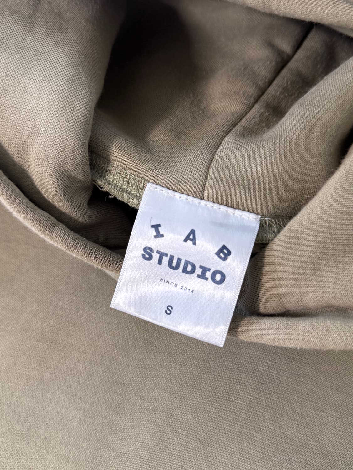 아이앱 스튜디오 루즈핏 올리브 카키 스웻 후드 상품이미지7