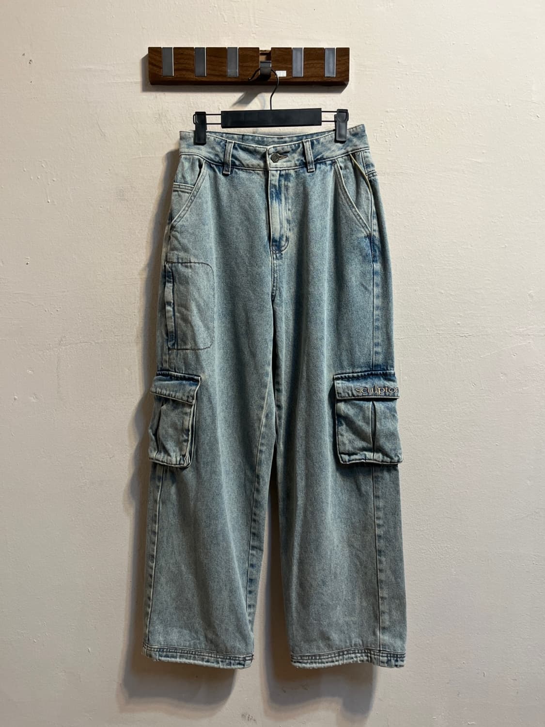 [S] 스컬프터 와이드 카고 데님 팬츠 (356) 상품이미지1
