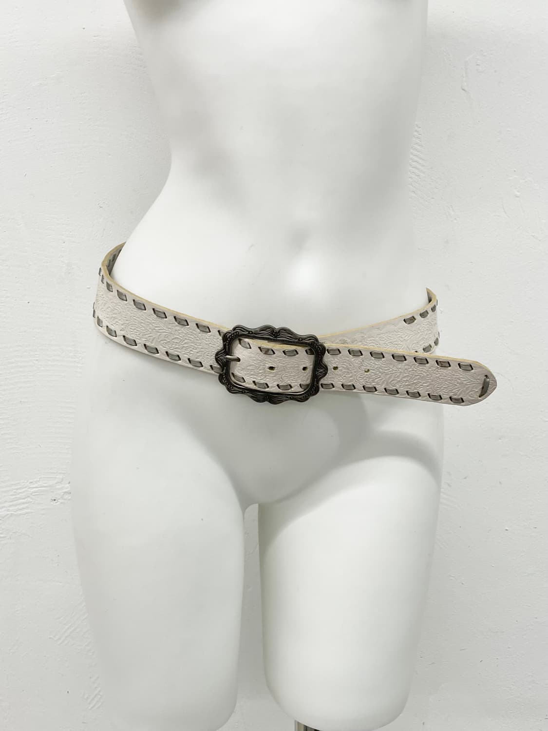 리얼레더 오리엔탈 스티치 버클 벨트 상품이미지2