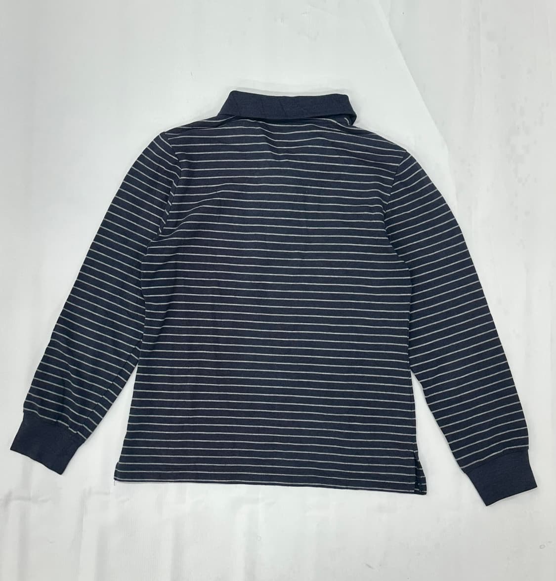 네이비 긴팔 카라 티셔츠 아메카지 보헤미안 핀터깔 그런지 이너 상품이미지3