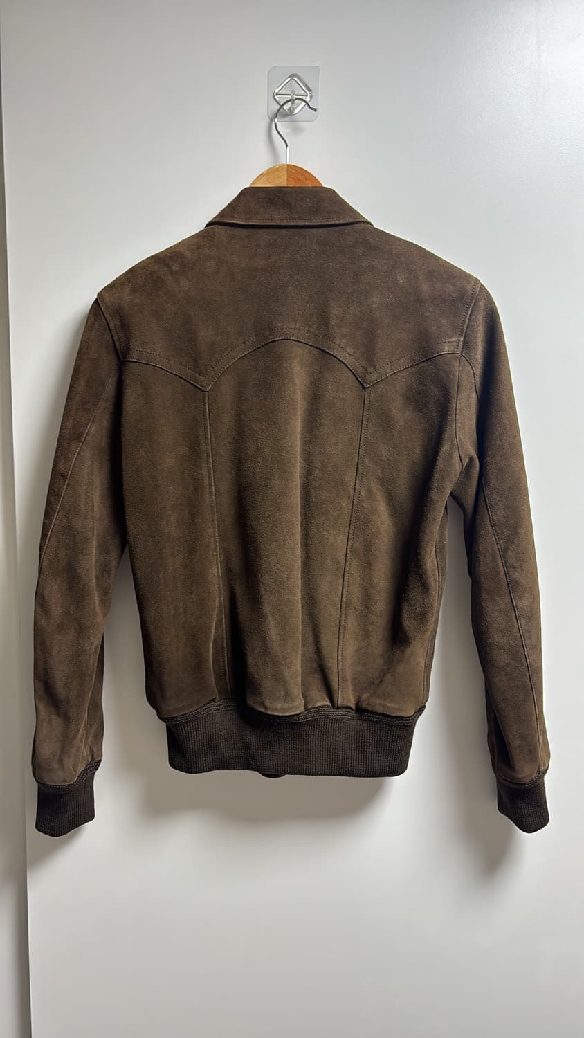생로랑 15시즌 에디슬리먼 브라운 스웨이드 자켓 상품이미지2