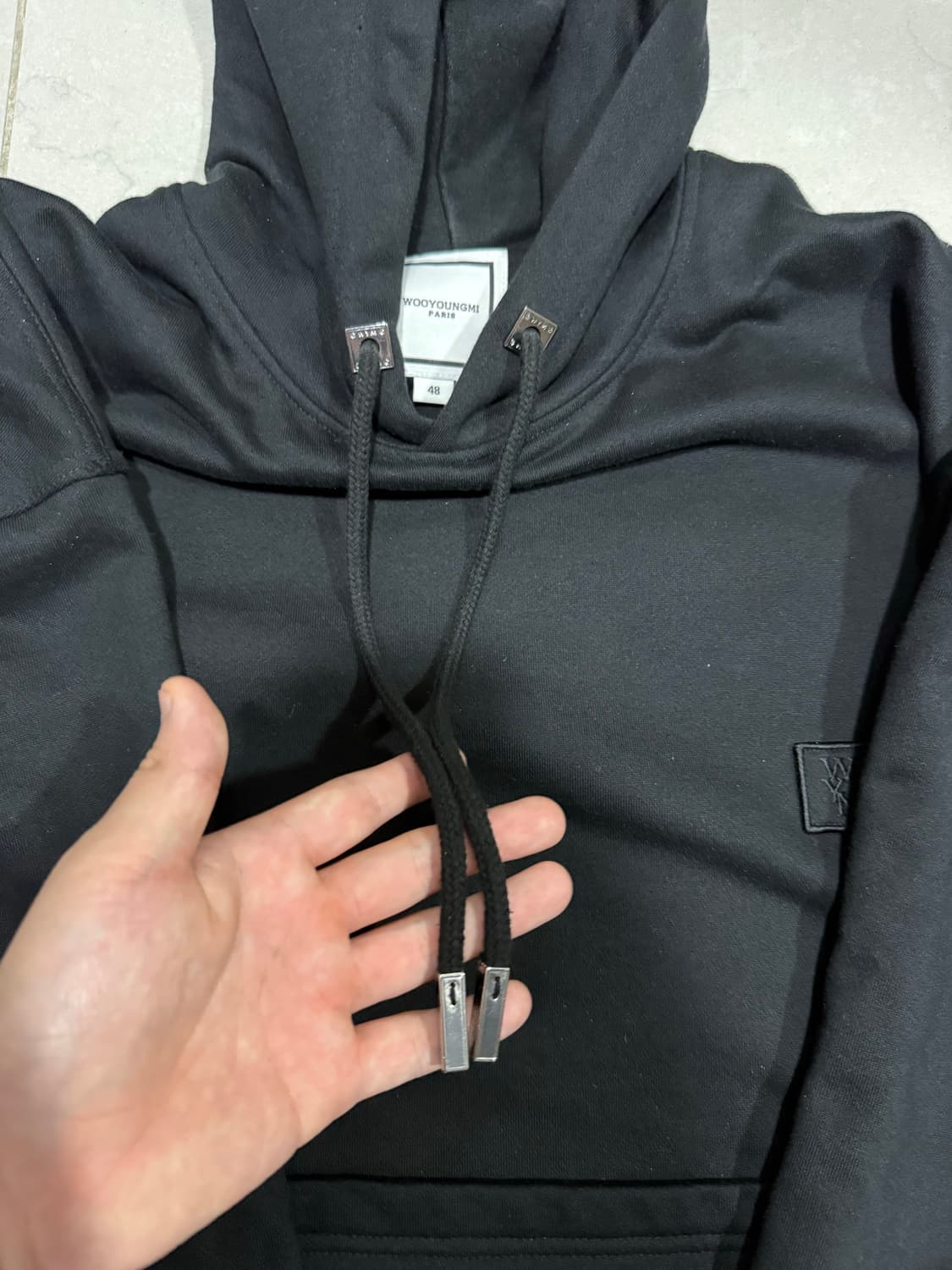 [당일출고,크림판 ] 우영미 플라워 후드티 48사이즈  상품이미지4