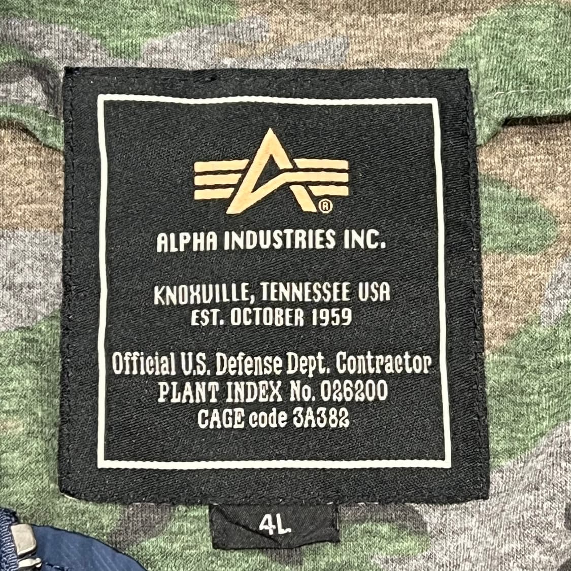 알파인더스트리 카모패턴 블루종 s09716 상품이미지7