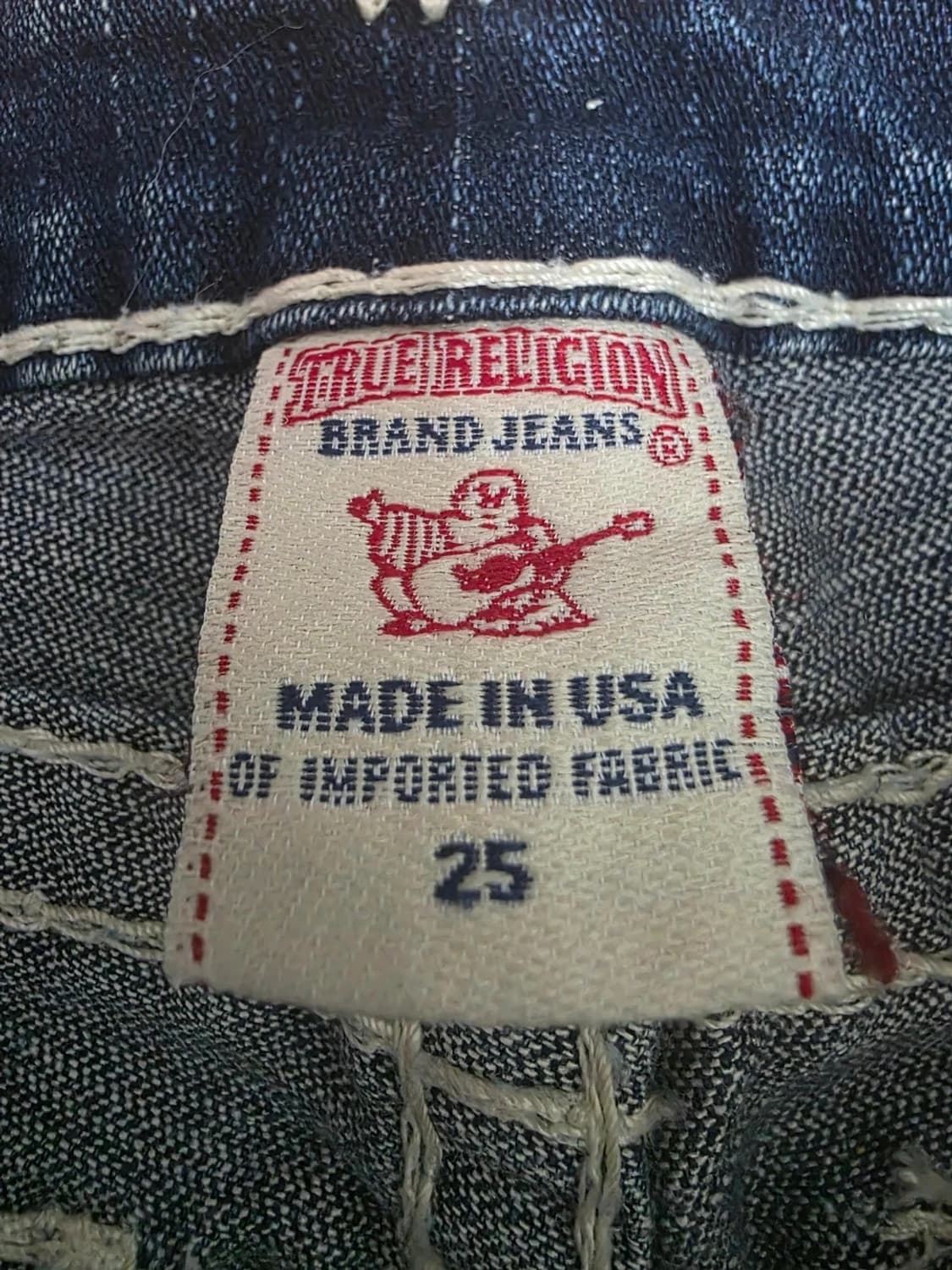 트루릴리전 베키슈퍼T 화이트 스티치 플레어핏 데님 팬츠 25 상품이미지9