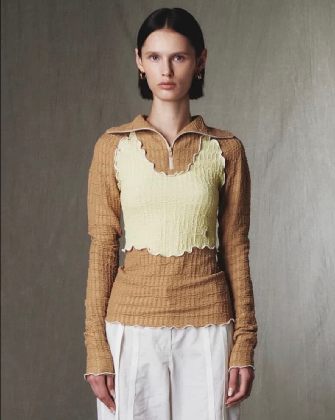 Kijun 하프 집업 저지 탑 상품이미지2