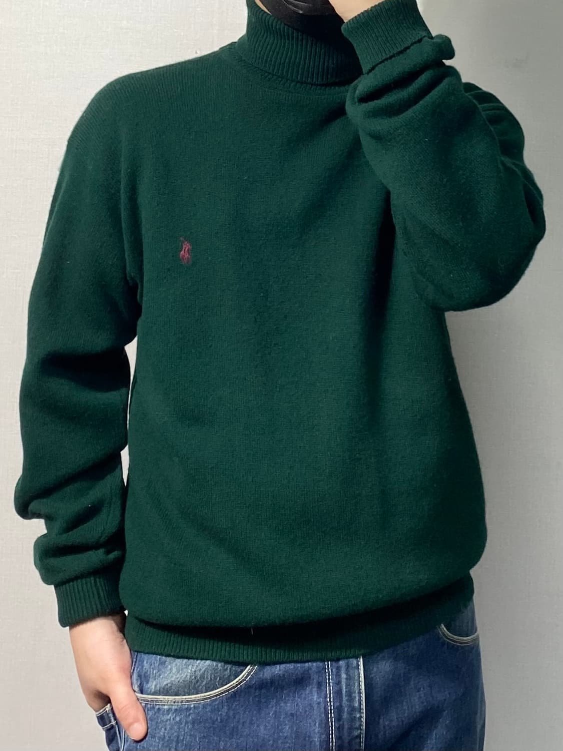 [L] 90s Polo 폴로 랄프로렌 램스울 터틀넥 니트 상품이미지8